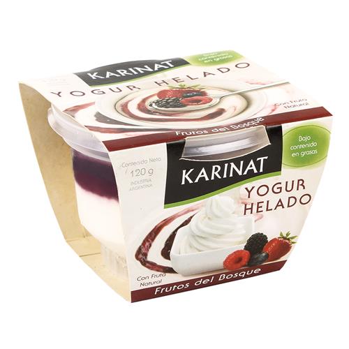 Yogurt Helado Frutos Del Bos Karinat Pot 120 Grm