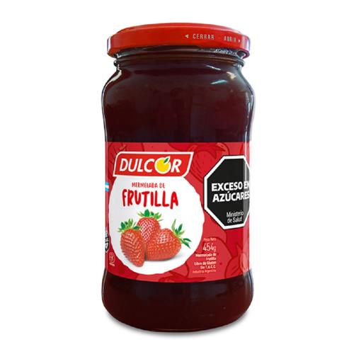 Mermelada Frutillas DULCOR Frasco 454 Gr