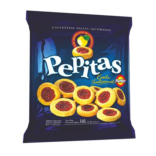 Galletitas Dulces Pepitas Parnor 160 Grm