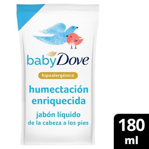Jabón Liquido Corporal DOVE Humectación Enriquecida Refill 180 Ml