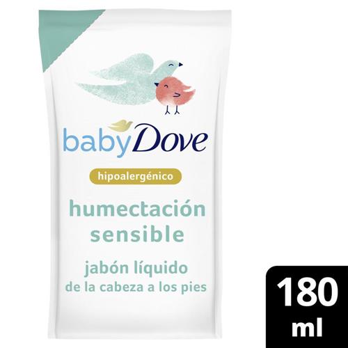 Jabón Líquido Baby Dove Humectación Sensible Repuesto 180ml