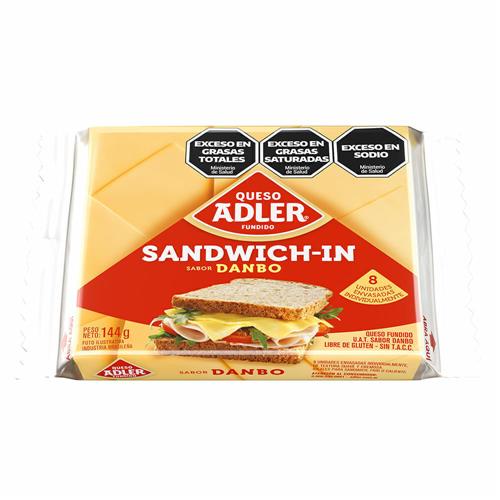 Queso En Fetas Tipo Danbo ADLER 144 Gr.