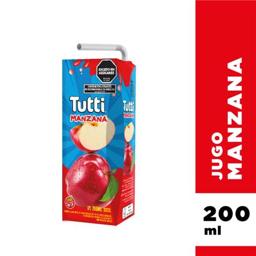 Jugo TUTTI Manzana Tetrabrik 200 Cc