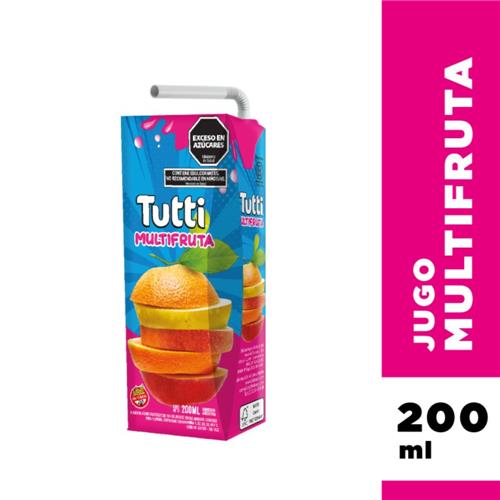 Jugo TUTTI Multifruta Tetrabrik 200 Cc