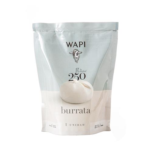 Queso Mozzarella Burrata Wapi Paq 250 Grm
