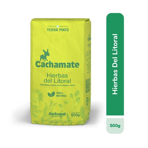 Yerba Mate Hierbas Del Litoral Con Palo CACHAMATE 500g