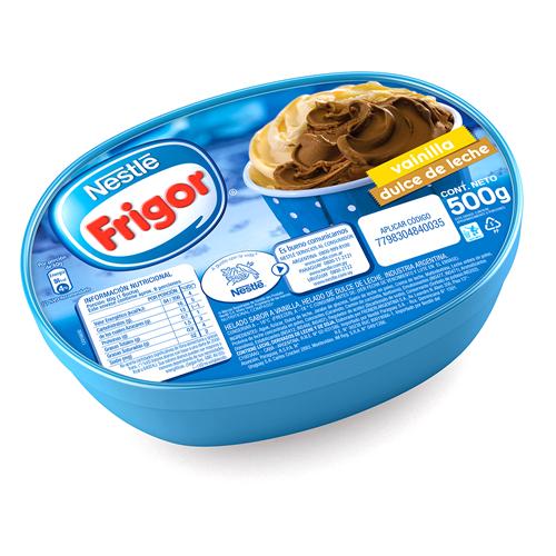 Helado De Dulce De Leche Y Vainilla FRIGOR 500g