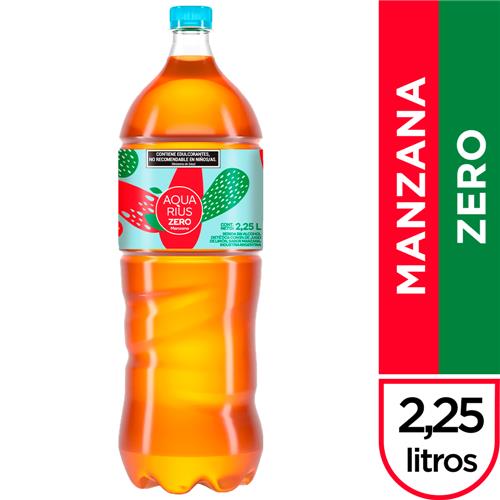 Agua Saborizada AQUARIUS Sin Azúcares Manzana 2,25 Lt
