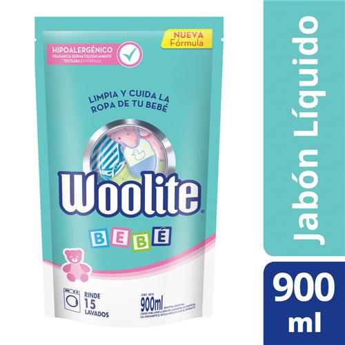 WOOLITE Jabón Líquido Para Ropa De Bebé En Máquina Repuesto 900ml