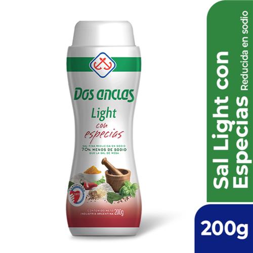 Sal Light C/Especias DOS ANCLAS Sal 200 Gr