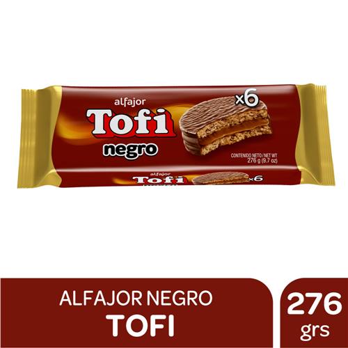 Alfajor De Chocolate TOFI 45g 6u