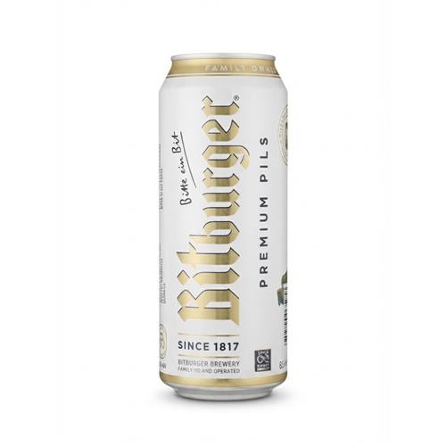 Cerveza Lata Premium Bitburger 500ml