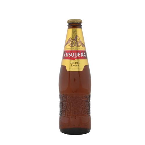 Cerveza Porr Golden Lager Cusqueña Bot 330 Ml