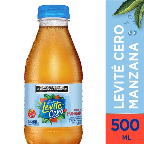 Agua Sin Gas Manzana Vds LEVITE Cero Pet 500 Ml