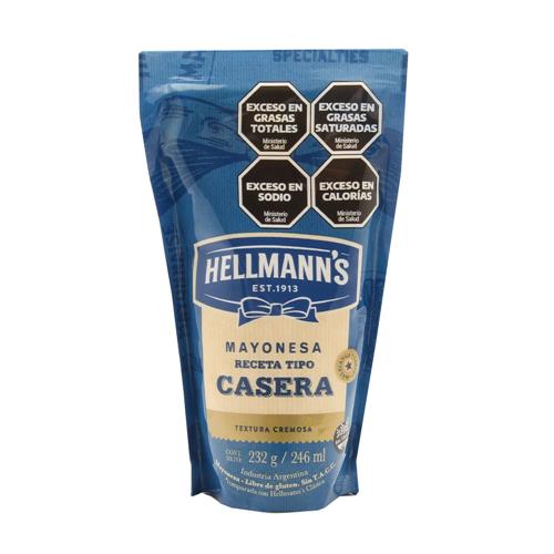 Mayonesa Hellmann'S Tipo Casera 232 Gr