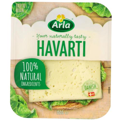 Queso Havarti Feteado ARLA Paq 150 Grm