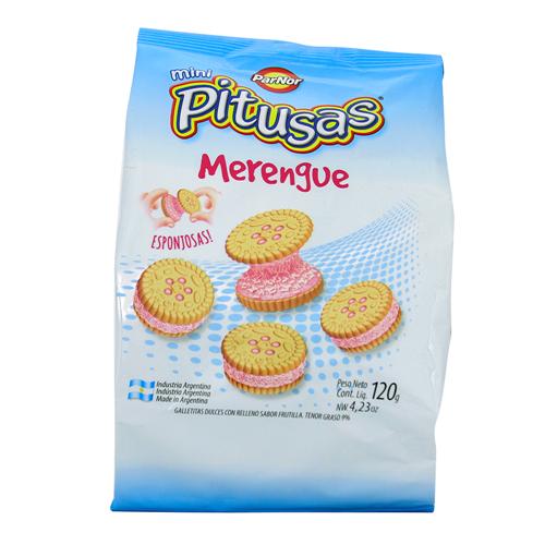 Galletitas Rellenas Merengue Mini Pitusas 120 Grm