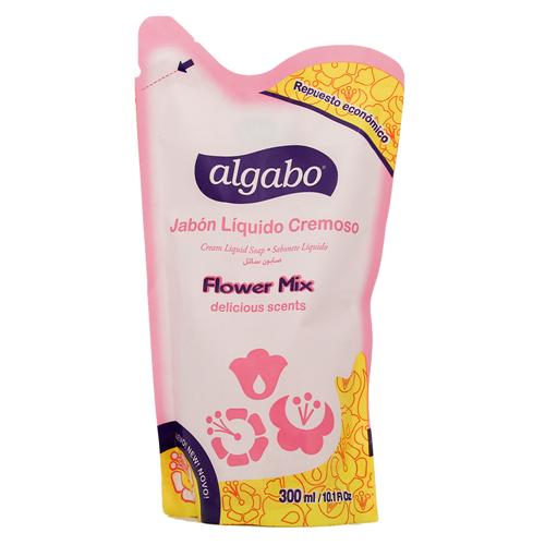 Jabon Liquido Cremoso Flower Algabo Doy 300 Ml
