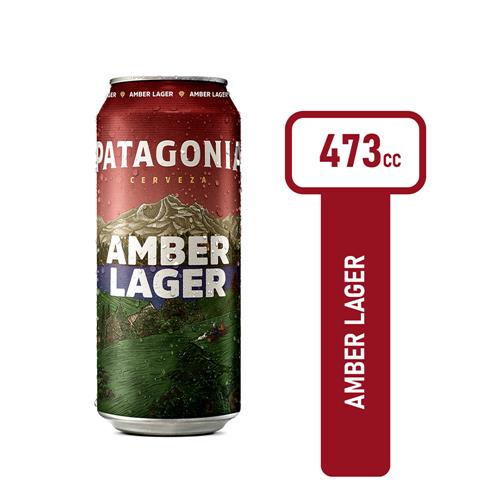 Cerveza Amber Lager Patagonia Lata 473 CC
