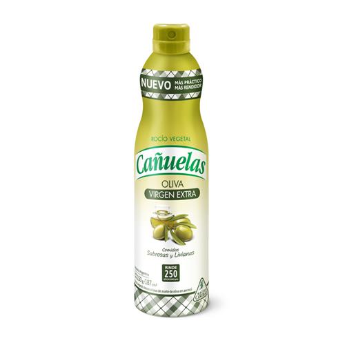 Aceite Rocío Vegetal Virgen Extra CAÑUELAS Aerosol 187 Ml