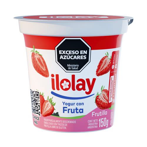 Yogur Entero ILOLAY Frutillas Colchón Frutas 150g