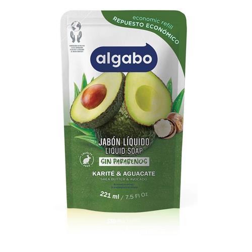 Repuesto Jabón Líquido Karite Y Aguacate 220ml Algabo