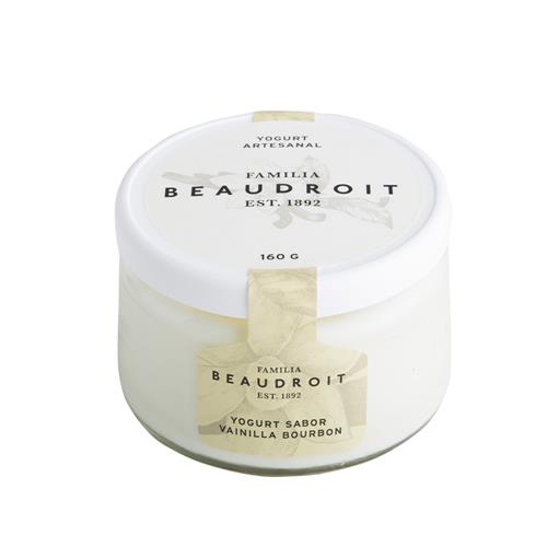 Yogur Entero BEAUDROIT Vainilla Bourbon 160 Gr