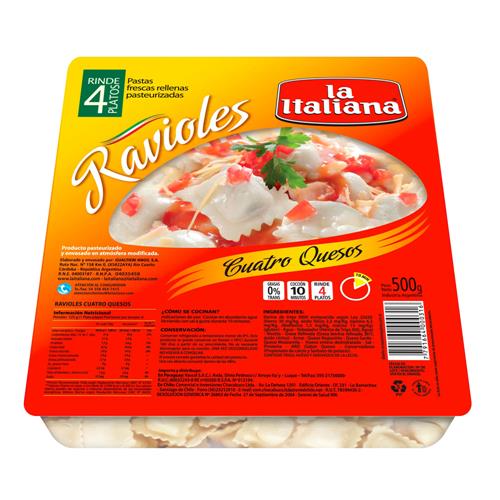 Ravioles 4 Quesos La Italiana Ban 500 Grm