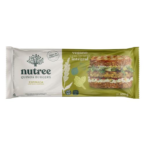 Medallones De Quinoa Y Espinaca Nutree 400g