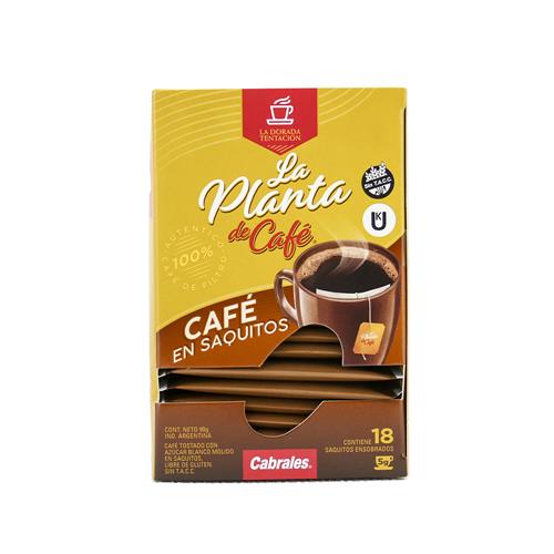 Cafe En Saquitos Tostado,La Pla CABRALES Cja 90 Grm