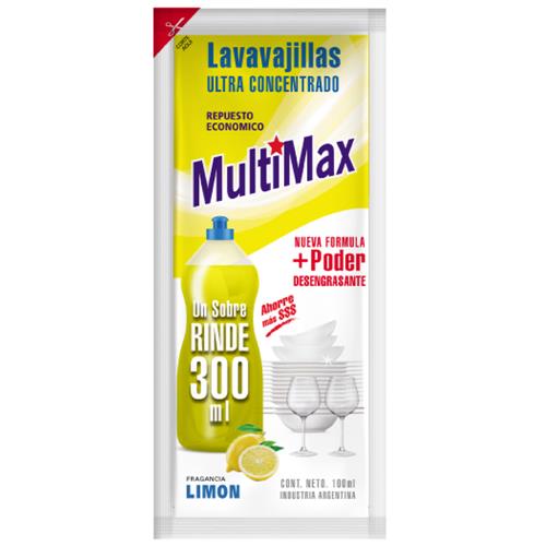 Lavavajillas Detergente Para Diluir Limón Rinde 300ml X 100ml