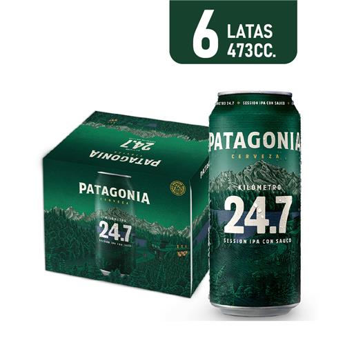 Cerveza PATAGONIA Pack Latas 473 Cc 6 Unidades