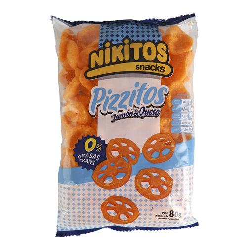 Pizzitos Jamón Y Queso Nikitos Paq 80 Grm
