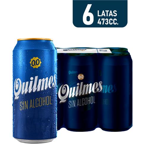 Cerveza Blanca QUILMES Sin Alcohol 473 Cc. 6 U.