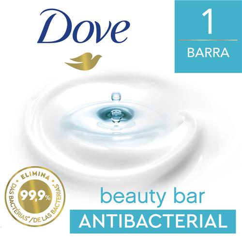 Jabón En Barra Dove Antibacterial Cuida & Protege 90 G