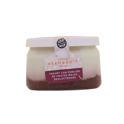 Yogur Deslactosado Frutos Rojos BEAUDROIT 160g