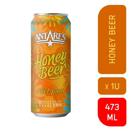 Cerveza Honey ANTARES Lata 473 Cc