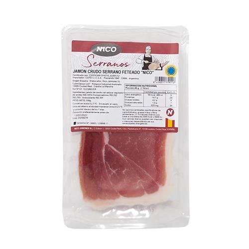 Jamón Serrano Lonchas Nico Fwp 100 Grm