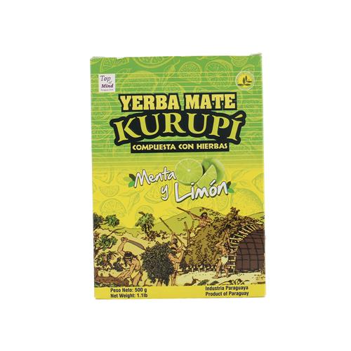 Yerba Mate Menta Y Limón KURUPI 500 Gr