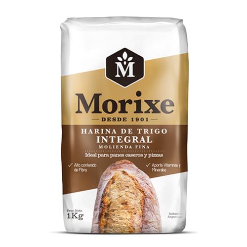 Harina Trigo Integral MORIXE Paq 1 Kg