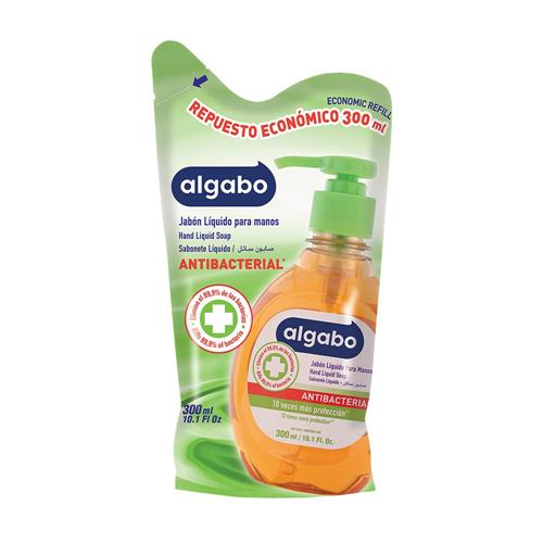 Repuesto Jabón Líquido Antibacterial 300ml Algabo