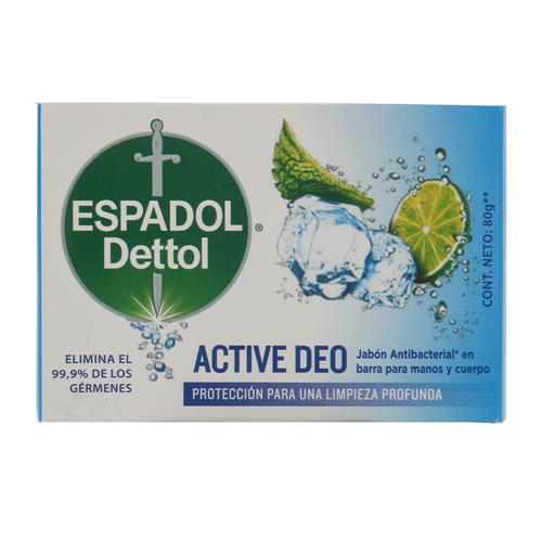 Jabon Antibacteria Active Deo Espadol Cja 80 Grm