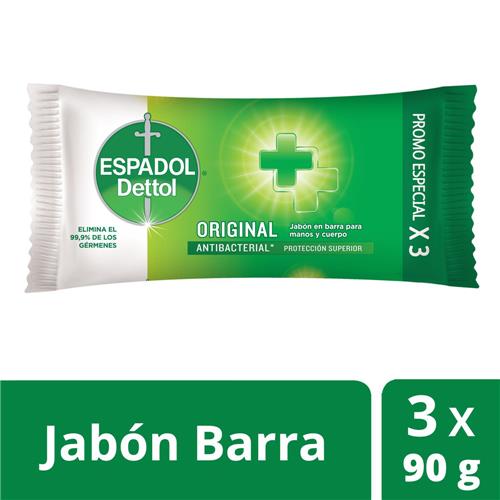 Jabon Antibacteria Original X3 Espadol Fwp 240 Grm