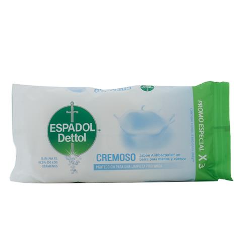 Jabon Antibacteria Cremoso X3 Espadol Fwp 240 Grm