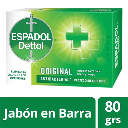 Jabon Antibacteria Original Espadol Cja 80 Grm