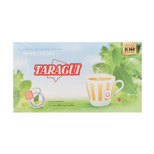 Mate Cocido X100 Saq Filtr Taragui Est 300 Grm