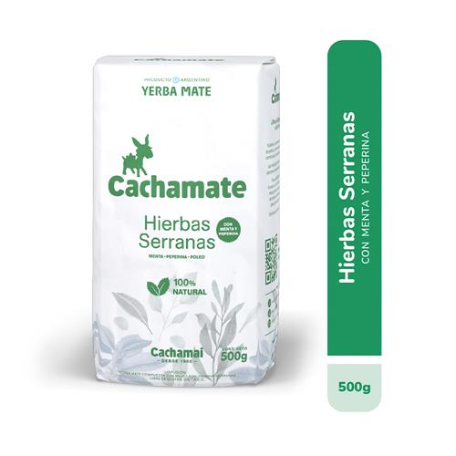 Yerba Mate C/Hierb Serranas Cachamate Paq 500 Grm