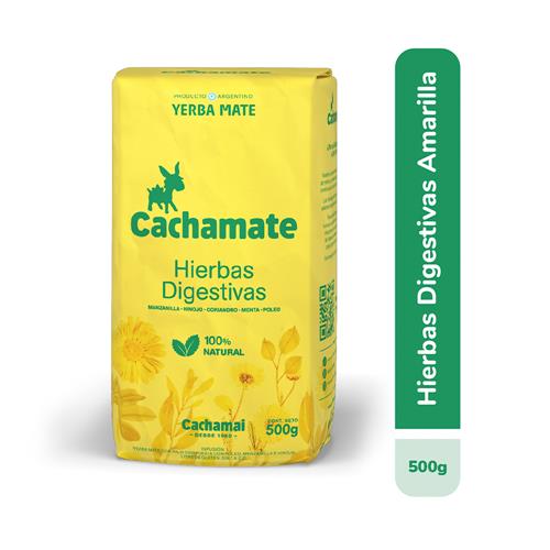 Yerba Mate Con Hierbas Digestivas Cachamate Paq 500 Grm