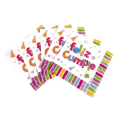 Servilletas Papel X 20 Unidades Feliz Cumple