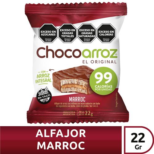 Alfajor D/Arroz Marroc Chocoarroz Fwp 22 Grm